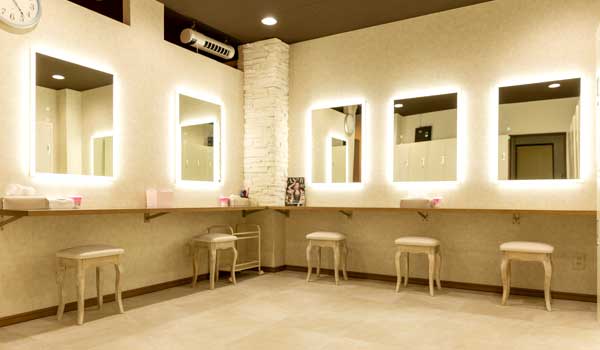 竹ノ塚のヘアメイク・パウダールームの写真